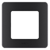 Дизайнерская рамка 1 местная, антрацит, 673933 Legrand, серия Inspiria