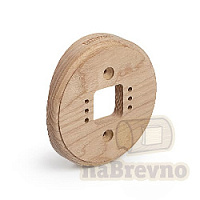 Одиночная накладка на бревно D200 мм., ясень, R+1-200 naBrevno, серия Ретро+