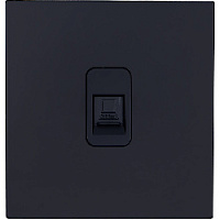 Розетка Ethernet RJ-45, SJAN13BC13, черный, Salvador