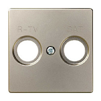 Накладка для розетки R/TV-SAT, шампань, 82097-34 Simon, серия 82