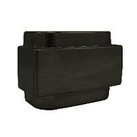 Декоративная крышка, для универсальных клапанов нижнего подключения, черный матовый, 0713-0000V00S, S.R.Rubinetterie