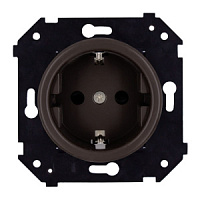 Ретро розетка 220V электрическая, коричневый, B3-101-22M BIRONI