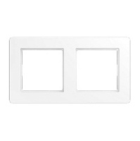 Дизайнерская рамка 2 местная, белый матовый, AF582BFWWM Jung, серия A Flow