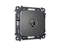 Комплект механизма TV розетки оконечной 50-870 MHz 1dB, антрацит серый, MO663010 Ambrella Volt