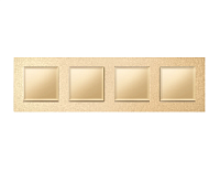 Дизайнерская рамка из термопластика 4 местная, шампань, AF220604 Ambrella Volt