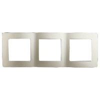 Дизайнерская рамка 3 местная, перламутр, Б0019377 Эра, серия 12