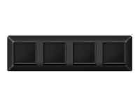 Дизайнерская рамка из термопластика 4 местная, черный матовый, AF110704 Ambrella Volt