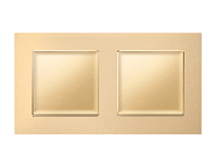 Дизайнерская рамка из термопластика 2 местная, шампань, AF220602 Ambrella Volt