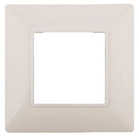Дизайнерская рамка 1 местная, слоновая кость, Б0034382 Эра, серия Elegance