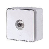 Дизайнерская розетка ТВ, белый, W5083001 Werkel, оконечная, серия Gallant