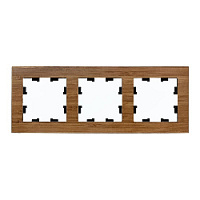 Дизайнерская рамка 3 местная, бамбук, дерево, ATN353203 Schneider Electric, серия Atlas Design Nature