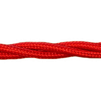 Ретро кабель (50м) 2*0.75 красный, термостойкий, ПВОнг Подольсккабель