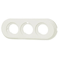 Рамка пластиковая, 3 местная, слоновая кость, BF1-630-211 BIRONI