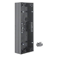 Коробка для наружного монтажа 3 местная, черный, глянцевый, 10438935 Berker, серия R.3