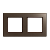 Дизайнерская рамка 2 местная, мокко, AC582MO Jung, серия A Creation