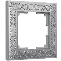 Дизайнерская рамка 1 местная, матовый хром, алюминий, W0011522 Werkel