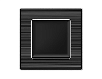 Дизайнерская рамка из оргстекла 1 местная, черный / сталь, AF580531 Ambrella Volt