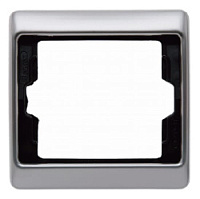 Дизайнерская рамка 1 местная, нержавеющая сталь, матовый, металл, 13140004 Berker, серия Arsys