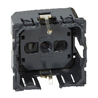 Механизм розетки с заземлением и шторками, безвинт.зажим, 067153 Legrand, серия Celiane