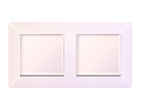 Дизайнерская рамка из термопластика 2 местная, жемчуг, AF110202 Ambrella Volt