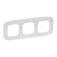 Дизайнерская рамка 3 местная, жемчуг, 754413 Legrand, серия Valena Allure