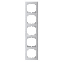 Дизайнерская рамка 5 местная, алюминий, MTN4050-3660 Schneider Electric, серия Merten System M-Pure