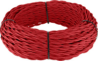 Ретро кабель витой (20 м.) 3*1.5, красный, W6453248 Werkel