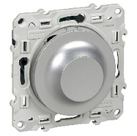 Дизайнерский светорегулятор 40-600 Вт, алюминий, S53R511 Schneider Electric, диммер, серия Odace