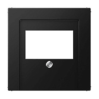 Накладка розетки TAE/Audio, черный матовый, A569BFPLTSWM Jung, серия A