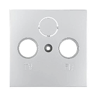 Накладка розетки TV+FM+SAT, серебристый металлик, 865203-1 LK Studio, серия LK60
