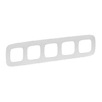 Дизайнерская рамка 5 местная, жемчуг, 754415 Legrand, серия Valena Allure