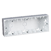 Коробка для открытого монтажа, 3 местная, алюминий, 1590753-033 Simon, серия 15