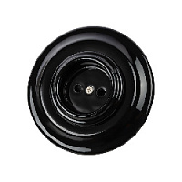 Розетка без заземления черный, SQ1820-0221 TDM ELECTRIC, серия Болонь