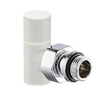 Дизайнерский клапан угловой для радиаторов, ручная регулировка, Tondera Light 1/2" белый 0774-1500VC0A S.R.Rubinetterie