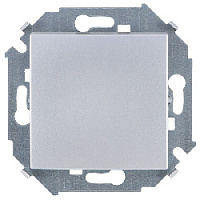 Дизайнерский выключатель, алюминий, 1591251-033, Simon, перекрестный, серия 15