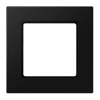 Дизайнерская рамка 1 местная, черный матовый, A5581BFSWM Jung, серия A 550