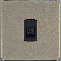 Розетка Ethernet RJ-45, SBAN66A6A13, антик, Salvador