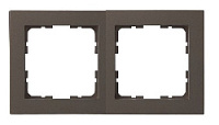 Дизайнерская рамка 2 местная, мокко, 81002SCAZ Wedder, серия R1