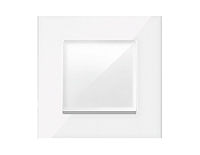 Дизайнерская рамка из термопластика 1 местная, белый глянец, AF250101 Ambrella Volt