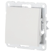 Дизайнерский выключатель, белый, 860304-1 LK Studio, одноклавишный проходной, серия LK60