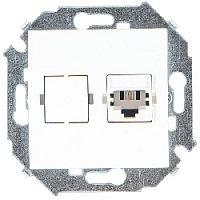 Дизайнерская розетка телефонная RJ-11, белый, 1591480-030 Simon, серия 15