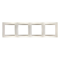 Дизайнерская рамка 4 местная, шампань, 1500640-034 Simon, серия 15