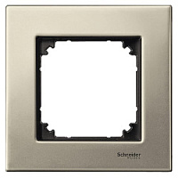Дизайнерская рамка 1 местная, титан, металл, MTN403105 Schneider Electric, серия Merten System M-Elegance