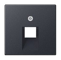 Накладка розетки компьютерной/ телефонной, антрацит, A569-1BFPLUAANM Jung, серия A