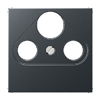 Накладка розетки TV-FM-SAT, антрацит, A561BFPLSATANM Jung, серия A