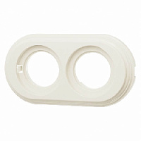 Рамка пластиковая, 2 местная, слоновая кость, BF1-620-211 BIRONI