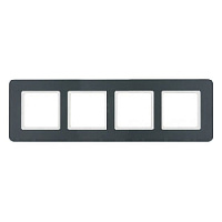 Дизайнерская рамка 4 местная, антрацитовый, 10146186 Berker, серия Q.7