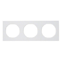 Дизайнерская рамка 3 местная, полярная белизна, глянцевый, 10132289 Berker, серия R.3