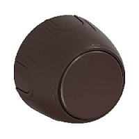 Дизайнерский выключатель, коричневый, 7700848 OneKeyElectro, одноклавишный, серия Rotondo