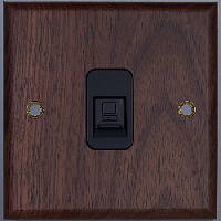 Розетка Ethernet RJ-45, SWBY3B3A13, коричневый, Salvador